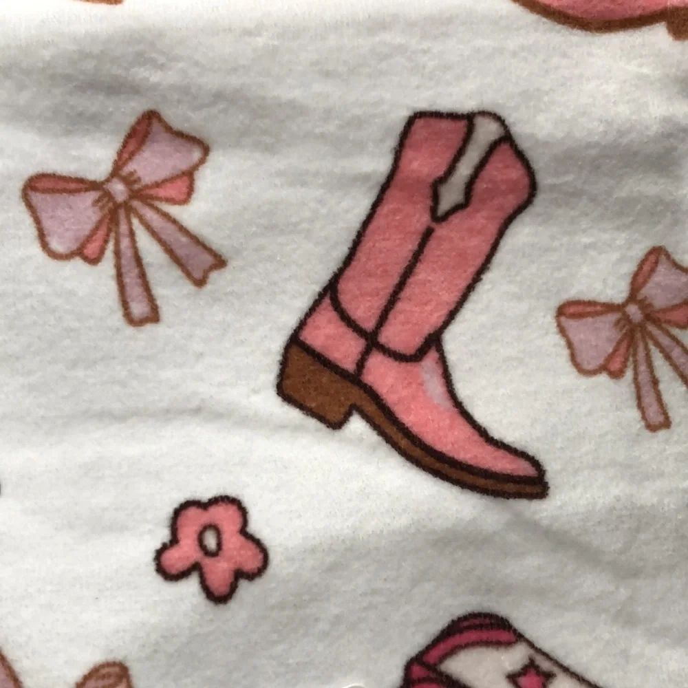 Truly Lou Western Cowgirl BOOTS & BOWS Bath and Hand Towels
